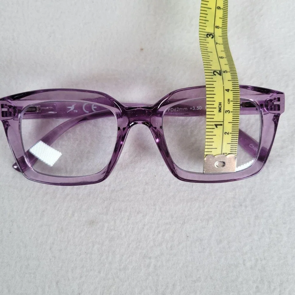 Hummingbird Womens Reading Glasses Santa Fe Auto-Tint Blue Light +3.50 62mm Pink